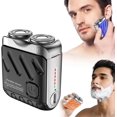 thumbnail image 1 of Portable Rotary Dual Ring Electric Shaver Black, 1 of 7