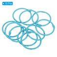 thumbnail image 3 of Unique Bargains 1.8' OD 1.5' ID Loose Leaf Rings Binder Ring Book Rings Steel for Scrapbook, Light Blue 10 Pack, 3 of 6