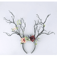 thumbnail image 3 of Christmas Fairy Tale Flower Headband Retro Tree Branch Deer Ears Antler Hair Hoop, 3 of 3