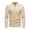 chandail - Beige, variante sur Lekwk Chandail Décontracté pour Hommes à Quart de Glissière Col Montant Chandails à Manches Raglan Chandail à Manches Longues Chandails de Couleur Unie Tricot Haut Douillet