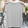 thumbnail image 5 of Timegard Débardeurs Homme Col Ras du Cou Manches Courtes Couleur Unie T-Shirt Basique Décontracté Confortable Chemises Haut Blouse Été, 5 of 5