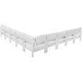 thumbnail image 3 of Meridian Furniture Nizuc Sectionnel Modulaire de Patio Extérieur Blanc, 3 of 9