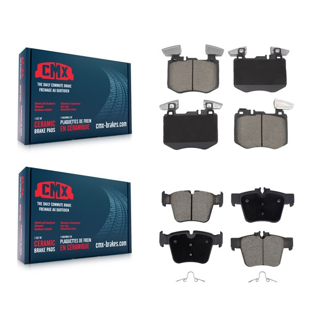 CMX Front Rear Ceramic Brake Pads Kit for Car 2019-2022 Mercedes-Benz GLC300 Without Sport Package KCX-100701
