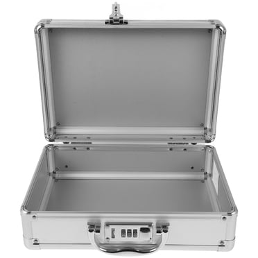 Mallette en Alliage d'Aluminium Étui Rigide de Rangement Mallette pour Rangement d'Instruments