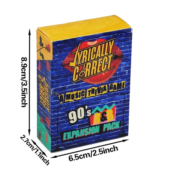 Lyrically Correct Adult Game Night and Fun Trivia Friends Party Music Game