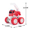 thumbnail image 4 of 4 Pcs Jouet de Voiture à Inertie Camion de Pompiers Interactif Rotatif Jouet Voiture à Rétrofriction pour Garçons, 4 of 10