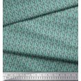 thumbnail image 3 of Soimoi Crepe Silk Fabric Geometric Small Printed Fabric 1 Yard 42 Inch Wide, 3 of 3