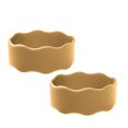 thumbnail image 1 of 2PC Kids Snack Boxes For School Personalized Baby Bottle Labels For Daycare Water Bottle Name Bands Customized Engraved Silicone Baby Reusable Bottle Straps Labels For Cups School 2PCS Brown, 1 of 6