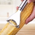 thumbnail image 3 of Corn Peeler for Kitchen Gadgets - Stainless Steel Planing Corn Cutter for Easy Husk Removal and Fresh Corn Prep, 3 of 6