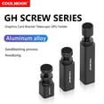 thumbnail image 3 of COOLMOON Graphics Card Brace GPU Holder Support Adjustable Telescopic Rotary Aluminum Alloy Video Card Bracket Desktop PC Case 50 to 80mm, 3 of 6