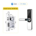 thumbnail image 2 of Serrure de Porte, Serrure de Porte Intelligente à Empreinte Digitale avec Application TTlock, Serrure Électronique Sans Clé avec Code Pavé et Application Numérique Intelligente, Facile à Installer, 2 of 5