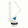 thumbnail image 1 of One-Piece Flush Valve, Complete Universal Toilet Repair Kit, 2 Inch Toilet Flapper/10 Inch High Toilet Overflow Tube, White, 1 of 4