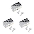thumbnail image 4 of fastboy Wireless Earbuds HiFi LED Display Mirror Sports Running Cycling White 3Set, 4 of 5