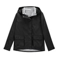 thumbnail image 4 of Imperméable pour Fillette, Imperméable Uni d'Extérieur à Capuche, Coupe-Vent, Manteau d'Extérieur, 4 of 9