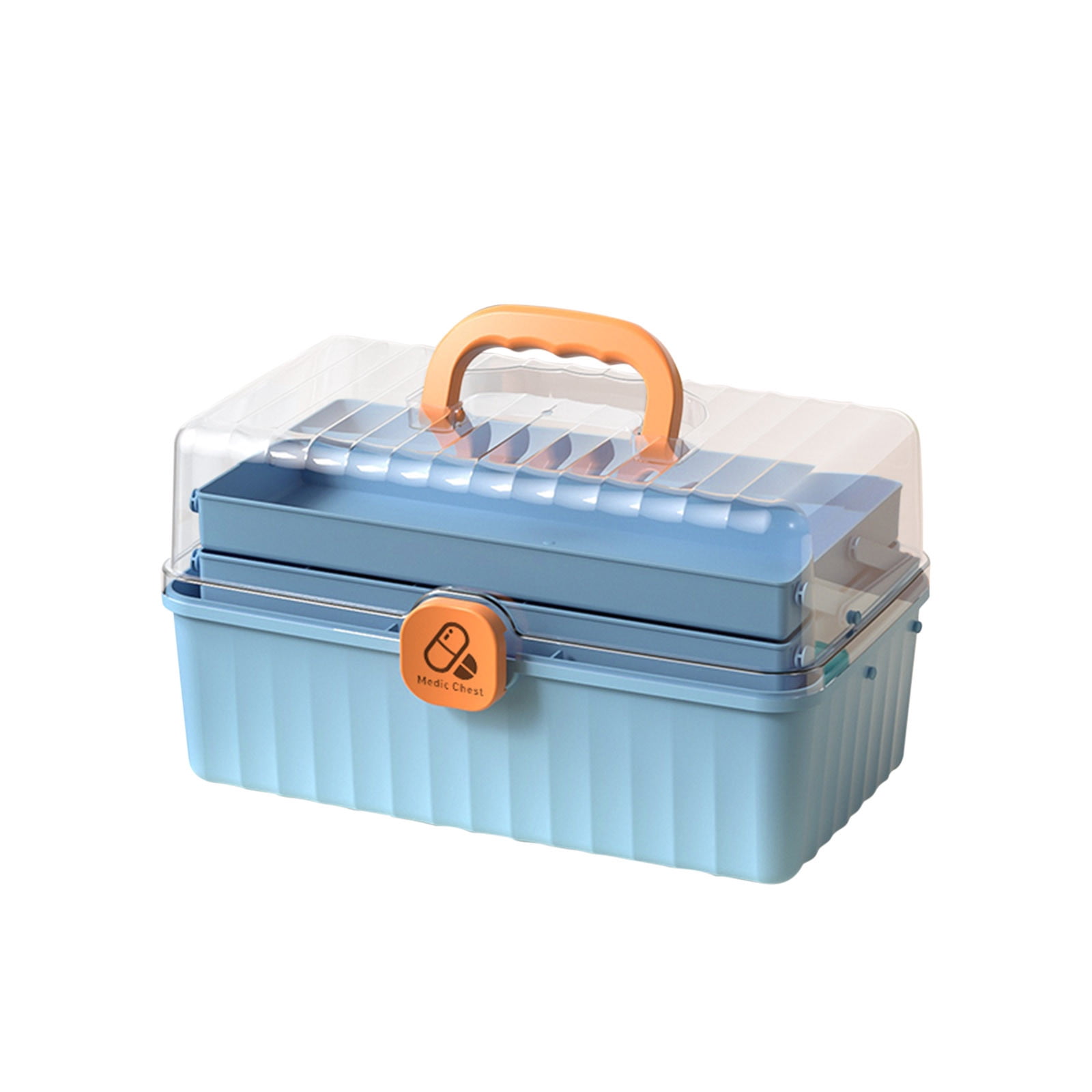 LSLJS Travel Pills Box Organizer Family Large-capacity Box Drug Storage Box Household Small First Aid Box Storage Box