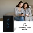 thumbnail image 4 of Wi-Fi Smart Switch Light Switch Voice Control, Remote Control, Touch Control Compatible with Alexa Google Assistant Schedule, Timer, Countdown Needs Neutral Wire No Hub Required 95-250V, 4 of 8