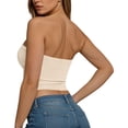 thumbnail image 4 of Weiqiqre Spring+Tops+for+Women Strapless Crop Tops Basic Backless Sleeveless Bandeau Going Out Cute 2025 Summer Clothes, 4 of 5