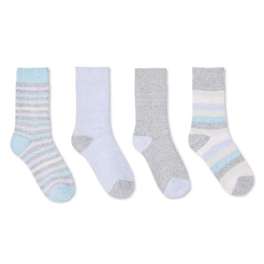 George Girls' Crew Socks 4-Pack