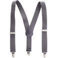 thumbnail image 1 of Kids and Baby Elastic Adjustable Solid Color Suspenders (Available in 3 sizes and 27 colors) - Gray, 1 of 1