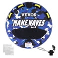 thumbnail image 1 of VEVOR Tube Remorquable pour la Navigation, Tubes et Remorques Gonflables pour 1 à 2 Utilisateurs, 340 Lb, Tube Rond de 51,8 Pouces pour Sports Nautiques, 1 of 9