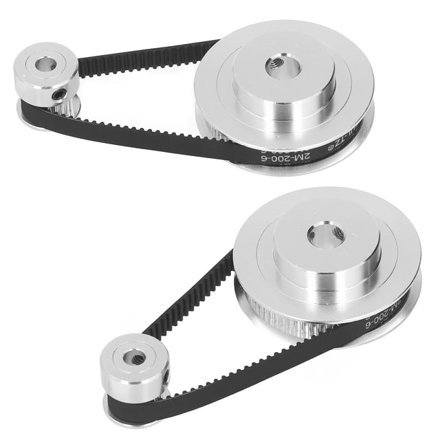 Synchronous Wheel Aluminum Alloy Timing Pulley With Hex Wrench With 2Pcs Length 200mm Width 6mm Belt