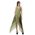 thumbnail image 1 of Moomaya Robe à Ourlet Asymétrique pour Femmes, Robe à Bretelles Spaghetti à Dos Nu avec Mouchoir, 1 of 1