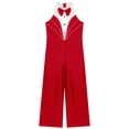 thumbnail image 4 of Rswnyirn Enfants Filles Robe de Danse Latine Jazz Justaucorps Combinaison de Fête d'Anniversaire Performance de Danse Rouge 14, 4 of 6