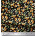 thumbnail image 3 of Soimoi Polyester Crepe Fabric Cactus,Leaves & Tropical Flower Floral Print Sewing Fabric Yard 52 Inch Wide, 3 of 3