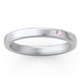 thumbnail image 3 of Bague Empilable avec Pierre de Naissance et Gravure - Tourmaline Rose (Octobre), 3 of 7