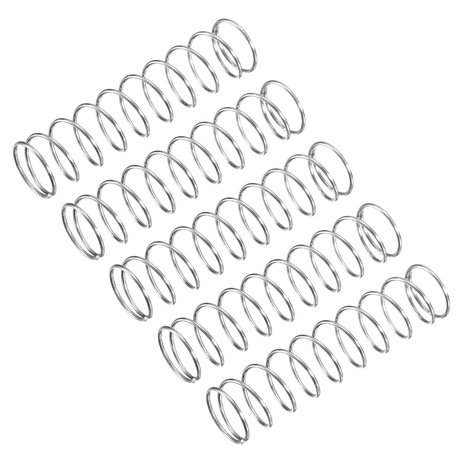 Unique Bargains Ressort de Compression, Lot de 5 en Acier Inoxydable 304, Diamètre 12 mm, Fil 0,8 mm, Longueur 50 mm