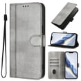 thumbnail image 2 of Wallet Phone Case for Google Pixel 8A 360° Protective Flip Cover with Card Slots Kickstand Gray, 2 of 6