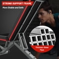 thumbnail image 4 of Pooboo Banc de Musculation Pliable, Banc Incliné Réglable, Banc d'Entraînement de Force pour Tout le Corps, 4 of 9