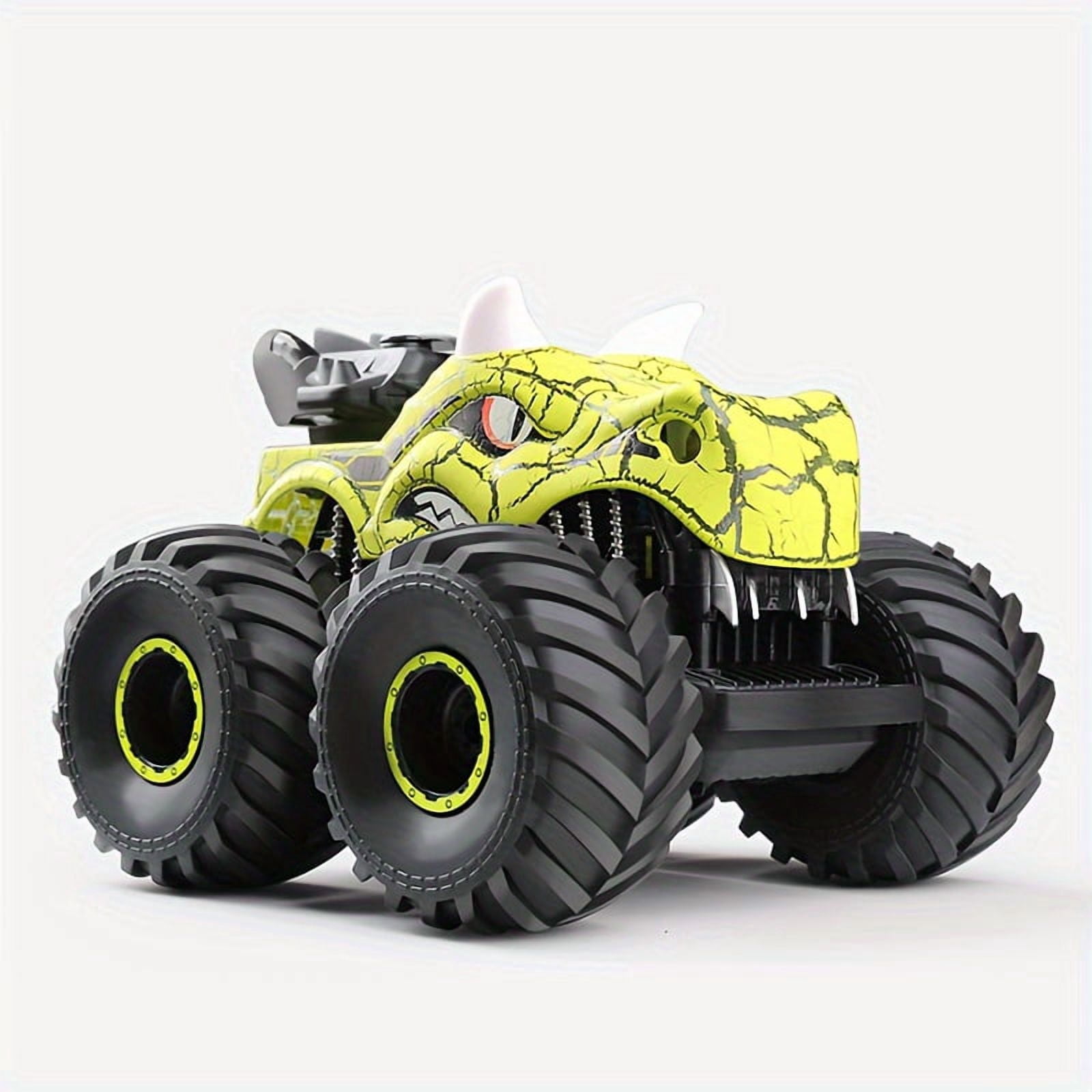 MesaSeCA Remote Control Dinosaur Monster Truck with Lights & Sounds for Kids Ages 3+ - Birthday Gift  Halloween Gift  RC Stunt Car
