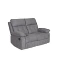 thumbnail image 3 of CORLIVING Oren Fauteuil inclinable manuel d'intérieur rembourré en polyester à 2 places, 3 of 8
