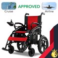 thumbnail image 3 of ComfyGO 6011 Fauteuil Roulant Électrique Motorisé Robuste, Rouge, 3 of 6