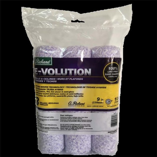 A Richard Tools 98131-US 9 in. Évolution Couverture de Rouleau Tissé & 44; 0.5 in. - Pack de 3