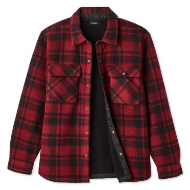 George Men's Teddy Fleece Lined Overshirt