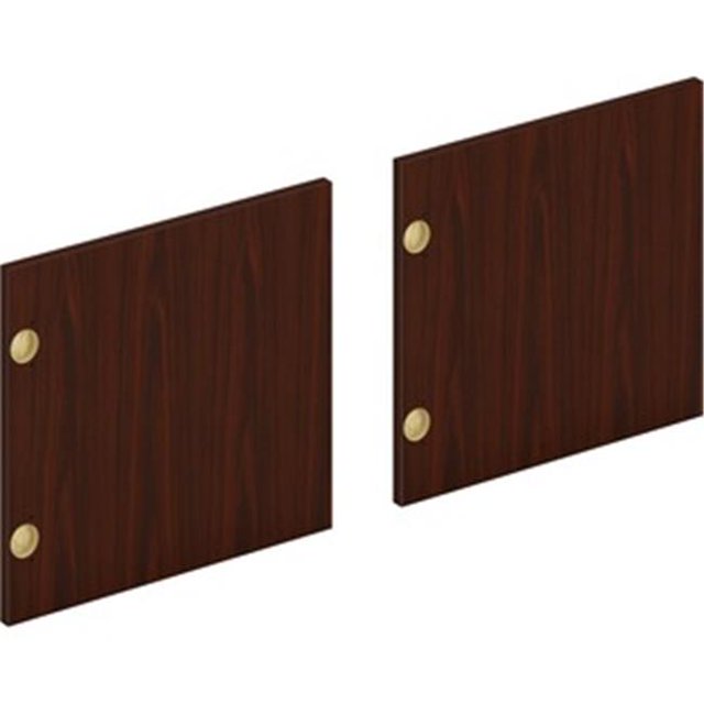 Portes Mod en Stratifié de 66 Po, Acajou - Ensemble de 2