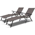 thumbnail image 1 of Costway 2 Pcs Chaise Longue de Piscine Fauteuil Inclinable Mobilier de Patio Extérieur Réglable Neuf, 1 of 10