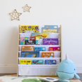 thumbnail image 5 of Humble Crew Kids Journey Supersized Book Rack Storage Bookshelf, 6 niveaux, naturel / blanc, 5 of 5