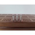 thumbnail image 5 of WE Games Chrome Cribbage Pegs - Swarovski Crystals - Set of 3 - Light Rose, 5 of 5