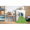 thumbnail image 2 of Ahgly Company Machine Washable Indoor Square Transitional Pea Green Area Rugs, 4' Square, 2 of 7