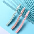 thumbnail image 4 of Beauty Tools Clearance, Bradem Folding Multi Purpose Facial Hair Remover Multi Functional Exfoliating Dermaplaning Tool Set for Brow Grooming Face Shaver., 1*Safety Folding Eyebrow Trimmer, 4 of 9