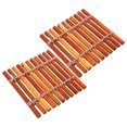 thumbnail image 4 of Miangastore Household Cup Mat Brown 2Pcs 3.93x3.93in, 4 of 9