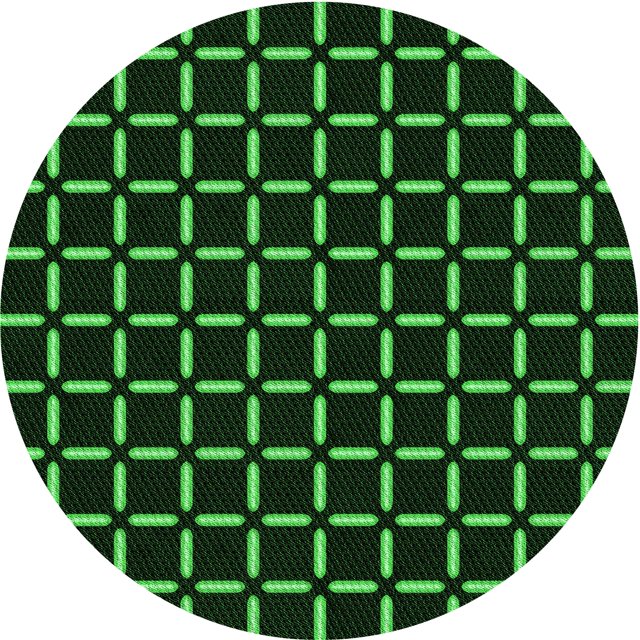 Ahgly Company Tapis de Zone Ronds d'Intérieur Lavables à la Machine, Transitionnels, Noir Nuit, 6 Pieds Rond