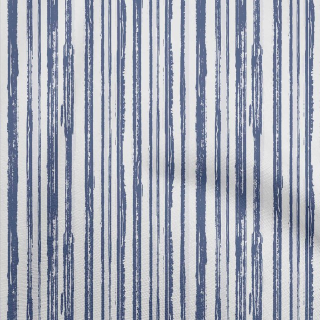 oneOone Rayon Blue Fabric Striped Line Sewing Material Print Fabric By The Yard 56 Inch Wide