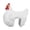 A, variant on Binwennn Christmas Keepsake Ornament Ladder Clamping Hen Resin Ornaments Sewing Hen Garden Interesting Garden Animal Decoration Decorations