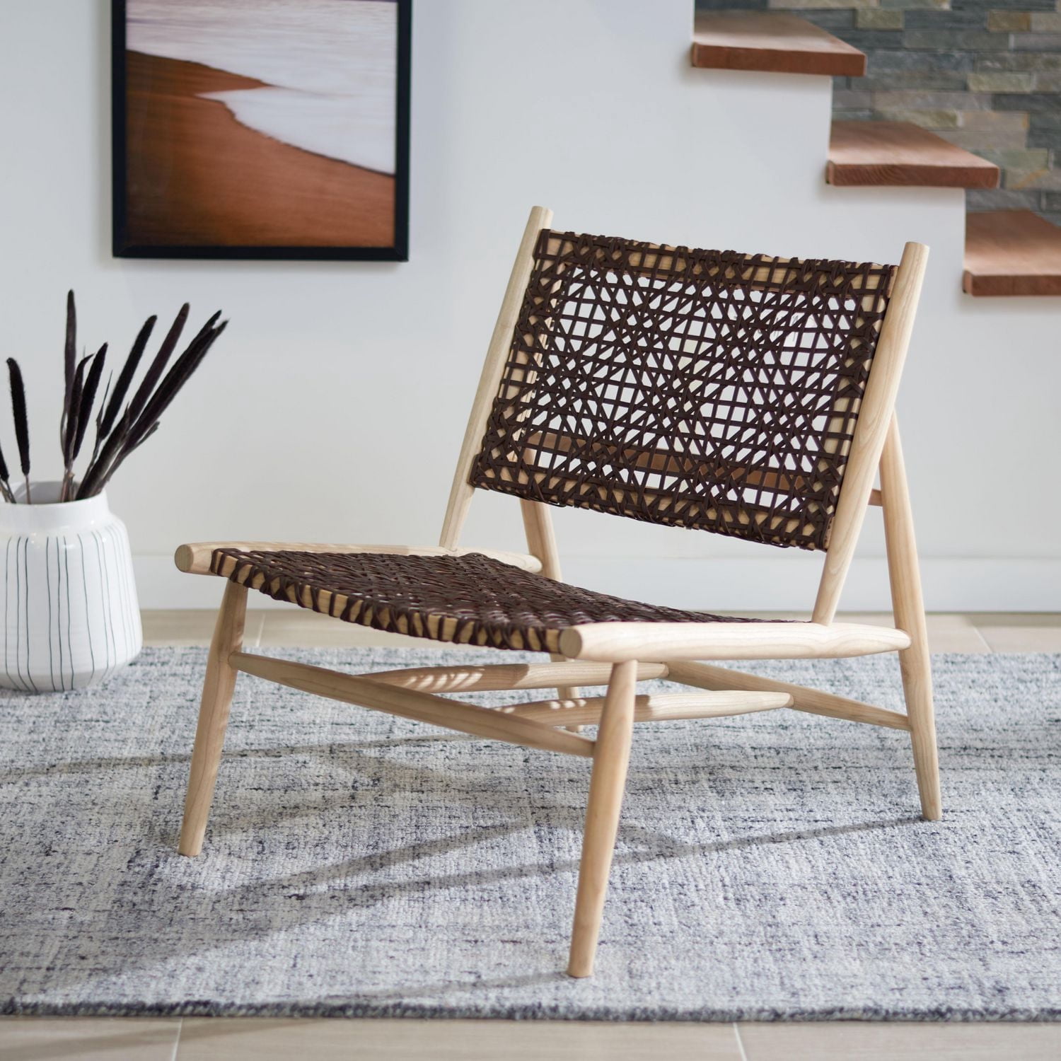 Safavieh Bandelier Leather Accent Chair