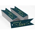 thumbnail image 2 of Inkdotpot Pack Of 100 Made With Love Text Favor Paper Tags Craft Real Gold Foil Hang Tags, 2 of 6