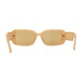 thumbnail image 2 of Lunettes de Soleil en Plastique pour Femmes, Rectangle Arrondi, Beige Brun, 2 of 4